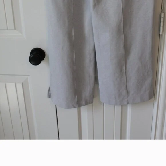 Old Navy Active Light Gray Wide Leg Pants Dynamic Fleece High Rise - Picture 4 of 4